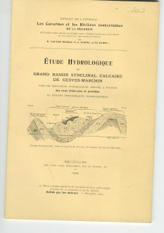 Etude hydrologique du grand bassin synclinal calcaire de Gesves - Marchin