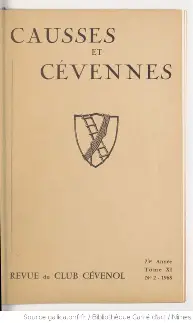 Causses & Cevennes - revue du Club Cévenol