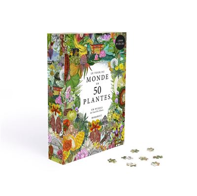 le tour du monde en 50 plantes - puzzle 1000 pièces