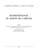 Hydrogéologie du Bassin de l'Areuse in Bulletin de la Société Neuchatelloise de Géographie - Nouvelle Série n°11
