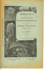 Recherches spéléologiques dans le Jura; 7è campagne - 1904- 1905 - Spelunca  Mémoire n° 47
