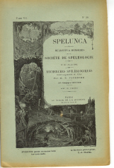 Recherches spéléologiques dans le Jura; 10è campagne - 1907- 1908 - Spelunca  Mémoire n° 56