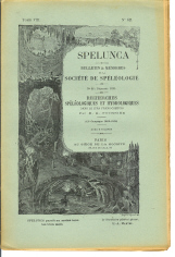 Recherches spéléologiques et hydrologiques dans le Jura franc-comtois; 12è campagne - 1909 1910 - Spelunca  Mémoire n° 62