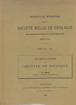 Les cristallisations des grottes de Belgique